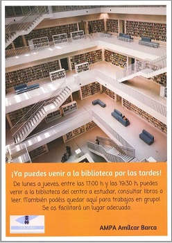 Apertura tardes biblio